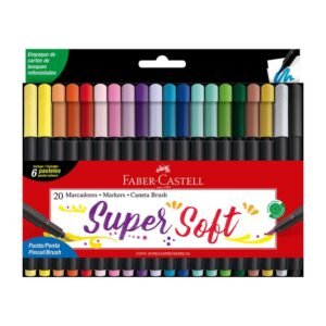 Plumon-Delgado-Faber-Castell-Supersoft-Punta-Pincel x20-und