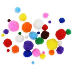 Pompones-Surtidos-Colores-Tamaños