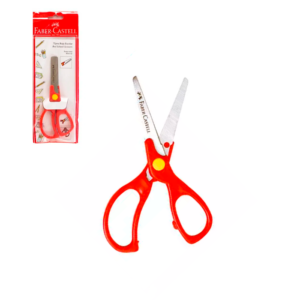 Tijera-Faber-Castell-5-mango-rojo
