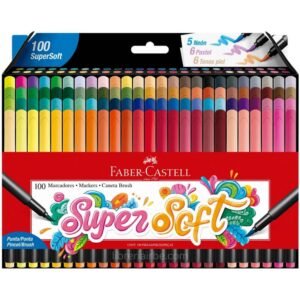 Marcadores-Punta-Pincel-Faber-Castell-SuperSoft-Caja-de-100-Colores