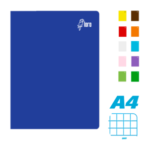 Cuaderno-A4-Cuadriculado-Tapa-Color-Entero-Loro