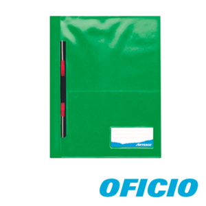 Folder-Verde-Transparente-Gusano-Oficio-Artesco